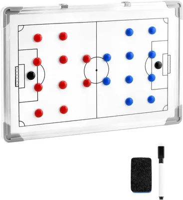 Obrázok produktu pre Futbalová taktická tabuľa 45 x 30 cm, s príslušenstvom, pre futbalový tréning