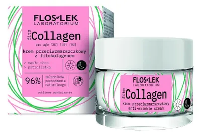Produktbild von Floslek fitoCollagen Pro Age Krem przeciwzmarszczkowy z fitokolagenem na dzień i na noc, 50 ml