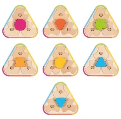 Immagine prodotto di Gioco di logica in legno con dischi rotanti