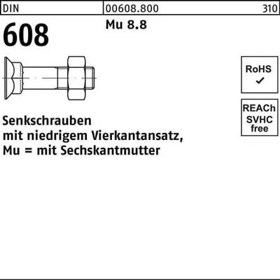 Produktbild von Reyher  Senkschrauben DIN 608 Mu 8.8 M 12 x 55 (100 Stück)