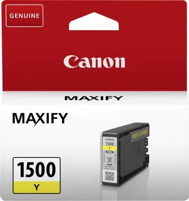 Produktbild von Canon PGI-1500 Y - 4.5 ml - Gelb - Original - Tintenbehälter - für MAXIFY MB2050, MB2150, MB2155, MB2350, MB2750, MB2755