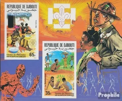 Produktbild von Briefmarken Dschibuti 1985 Mi Block116B (kompl.Ausg.) postfrisch Pfadfindervereinigung