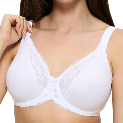 Produktbild von Triumph Damen Bügel-BH Modern Lace+Baumwolle - WHITE - Größe 75F