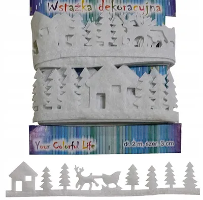 Imagen del producto de Dekoband, adorno navideño para árbol de Navidad, diseño de ciervo, 3 cm x 2 metros
