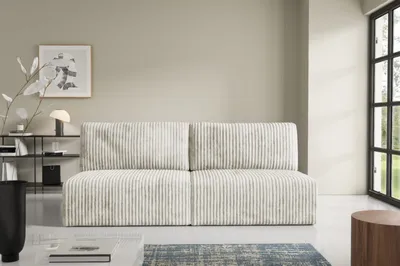 Produktbild von Intenso Modular Cord Schlafsofa mit Schlaffunktion BERGE, Cremig