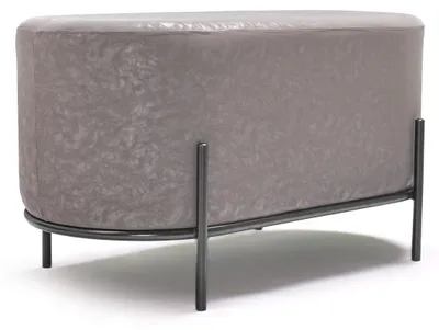Image de LIPSIA LETHERETTE - Pouf ovale en létherette