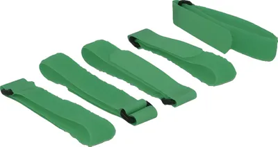 Produktbild von Delock Klett-Kabelbinder L 300 mm x B 20 mm 5 Stück mit Schlaufe grün