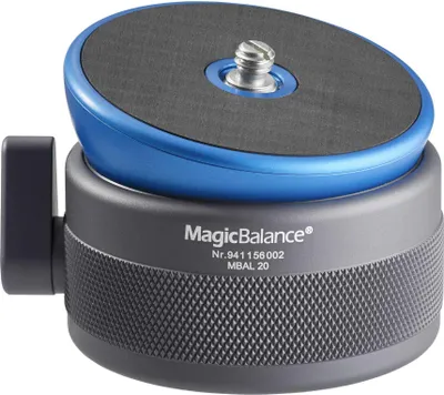 Obrázek produktu pro Novoflex MagicBalance, Černá, Modrá, 10 kg, 1/4, 3/8", 40°, 70 mm, 60 mm