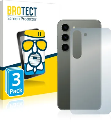Produktbild von 3x BROTECT Entspiegelungs Schutzglas für Samsung Galaxy S23 (Rückseite) Schutzfolie Panzer Folie Glas Display Schutz matt