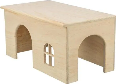 Produktbild von Kaninchenhütte aus Holz, 40 × 20 × 23 cm