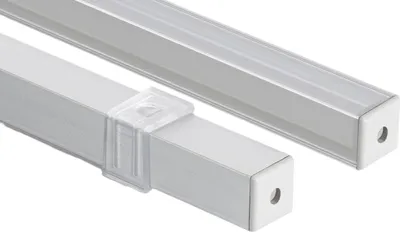 Produktbild von Aluminiumprofil Ecke Dreieckig 2m für LED Streifen bis 10mm Aluminium 2 m Halbtransparent