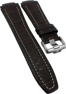 Produktbild von Jacques Lemans Herren | Uhrenarmband braun Leder Krokooptik | 1-1772D