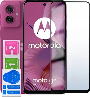Obrázek produktu pro TVRDÉ SKLO pro Motorola Moto G55 5G CELÝ DISPLEJ 5D RYCHLÉ