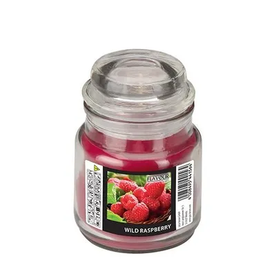 Produktbild von 6 Bonbongläser mit Wachsfüllung weinrot - Wild Raspberry