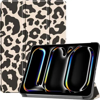 Image de imoshion Design Bibliothèque pliante pour l'Apple iPad Pro 13 (2025) M5 / (2024) M4 - Leopard