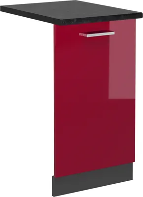 Obrázok produktu pre Predný panel umývačky riadu Vicco R-Line Červený vysoký lesk 45 cm , AP Antracit, Model 54943