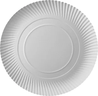 Produktbild von PAPSTAR Teller rund Ø 32 cm, weiß, aus Pappe "pure" | Schrumpffolie (10 Stück)