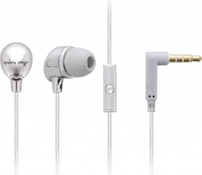 Produktbild von Happy Plugs In-Ear, Kabelgebunden, 20 - 20000 Hz, Anrufe/Musik, Kopfhörer, Silber