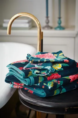 Produktbild von Pip Studio Handtuch-Set Good Evening 3x Farbe Dunkelblau, Größe 55x100 x 3