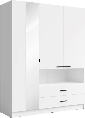 Immagine prodotto di Armadio 3 ante MEIJE – 158,3 x 200 x 54,6 cm – Colore bianco
