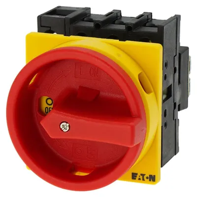 Obrázok produktu pre Eaton P1-32/EA/SVB/N, Otočný spínač, 3P, Červená, Žltá, IP65, 32 A