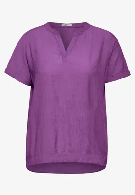 Produktbild von Cecil (304) Solid Structure Blouse, iced violet 15905 15905 L