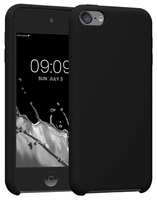 Produktbild von kwmobile Schutzhülle kompatibel mit Apple iPod Touch 6G / 7G (6. und 7.Generation) - Hülle Silikon gummiert - Cover Case in Schwarz
