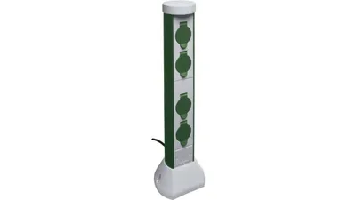 Produktbild von Steh Steckdosen Variante Energie Strom Verteiler IP44 Timer E27-Fassung Garten Veranda Balkon, Artikelnummer:0068400021