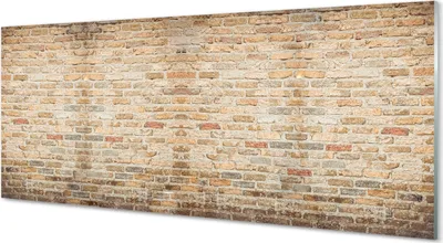 Produktbild von Glasbilder 125x50 Wandkunst Vintage brick wall