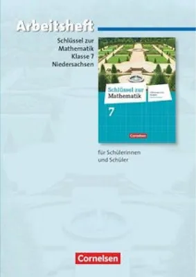 Obrázok produktu pre Schlüssel zur Mathematik 7. Schuljahr. Arbeitsheft mit eingelegten Lösungen. Differenzierende Ausgabe Niedersachsen