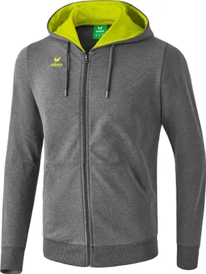 Zdjęcie produktu dla Bluza sportowa Erima GRAFFIC 5-C z kapturem, kolor szaro-melanżowy/zielony, rozmiar S
