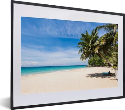 Produktbild von MuchoWow® MuchoWow® Gerahmtes Poster Strand - Tropen - Meer 40x30 cm - Poster mit zchwarzem Bilderrahmen - Bilderrahmen - Poster im Rahmen