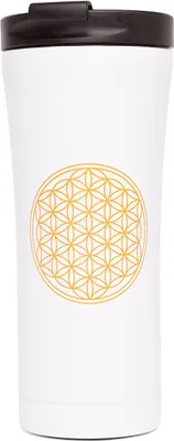 Produktbild von Edelstahl Isolierbecher medium, 480 ml, mit Yogamotiv