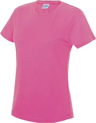 Immagine prodotto di Just Cool JC005 | Girlie Cool Sport T-Shirt + WRAP certificata - Colore: Electric Pink - Taglia: L