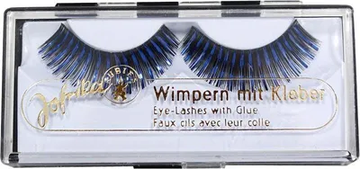 Produktbild von Jofrika 718045 Glitter Wimpern blau, blau