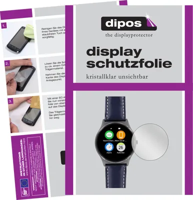 Produktbild von 6x Schutzfolie für Uhr 45.5 mm Durchmesser klar Displayschutzfolie Folie Display Schutz dipos