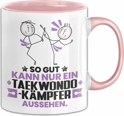 Produktbild von Taekwondo-Kämpfer Geschenk Tasse So Gut Kann Nur Ein Taekwondo-Kämpfer Aussehen Geschenkidee Kaffee-Becher (Rosa)