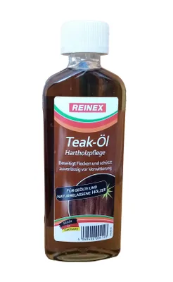 Produktbild von TEAK-ÖL 175ml Hartholzpflege Teaköl Holzpflege Holzschutz Möbelpflege Möbel Pflege Möbelöl Holzöl Pflegeöl