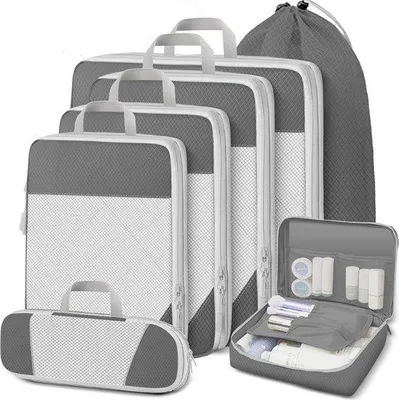Produktbild von Famanu Koffer Organizer Set - Praktische Packing Cubes für Reisen