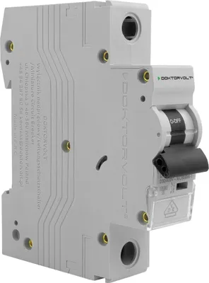 Imagen del producto de Interruptor automático MCB de 10kA, 1P, 6A, tipo B, según norma VDE, modelo LS-Schalter Doktorvolt DV-3141