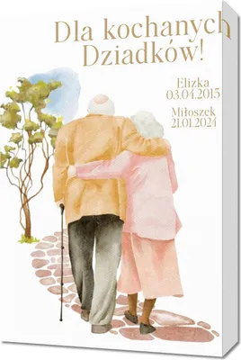 Produktbild von Bild 40x60cm Personalisierte Geschenk OMA UND OPA TAG Geschenk