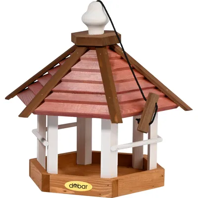 Produktbild von dobar Vogelhaus "Herbstfrüchte" 6eckig, hängend, 33,5x29x34 cm