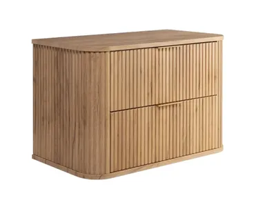 Immagine prodotto di Mobile lavabo Lavabo con 2 cassetti Mobile lavabo Bagno Marrone