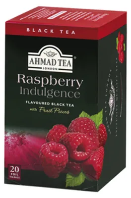Obrázek produktu pro Ahmad Tea - černý čaj s příchutí malin 40g, 20 sáčků