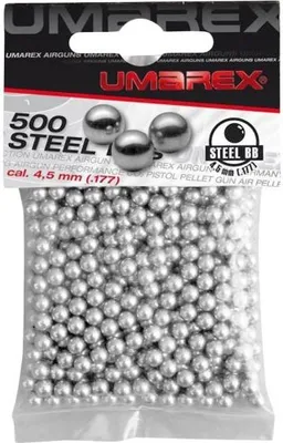 Productafbeelding van Flintenloopgranaten, 4,46 mm, BB's, UMAREX, stalen kogels, 500 stuks.