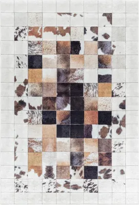 Image de Tapis tissé HUSLIO pour le salon et la chambre à coucher avec motif animalier