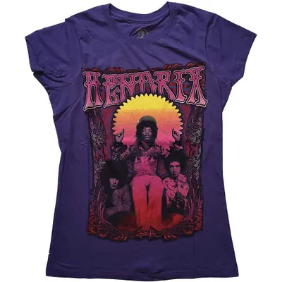 Obrázek produktu pro Jimi Hendrix Karl Ferris Wheel Purple S Dámské Tričko