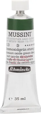 Schmincke 35ml MUSSINI Chromoxidgruen stumpf Öl 10 513 009