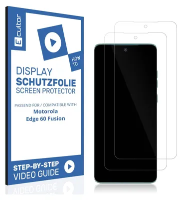 A product packaging for screen protectors, with a phone and screen protectors shown next to it.