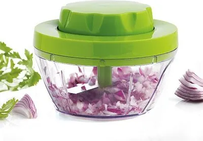 Produktbild von Mastrad Mini-Zerkleinerer, Zwiebelschneider, Zerkleinerer, Hächsler, Kunststoff, Inox-Stahl, Grün, F25308